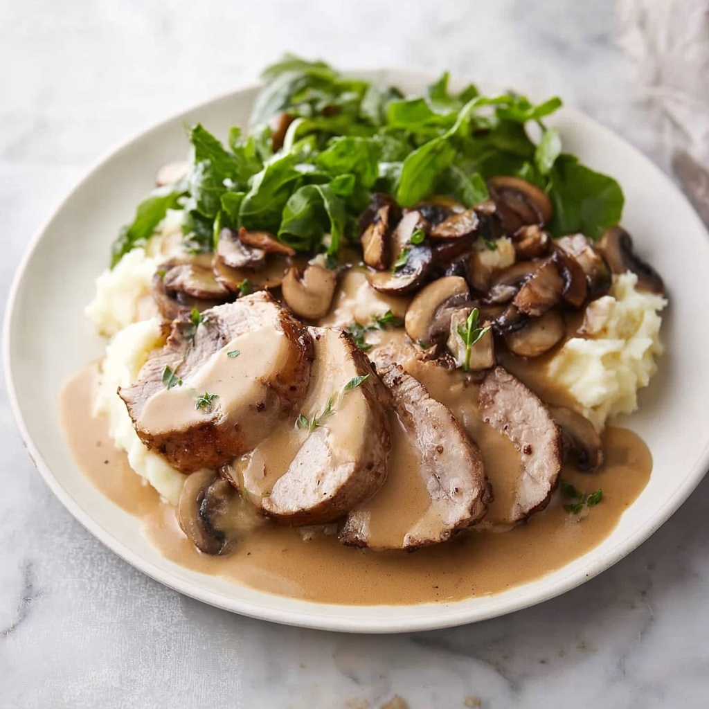 Pork Tenderloin with Creamy Marsala Sauce Recipe - Recipe Image