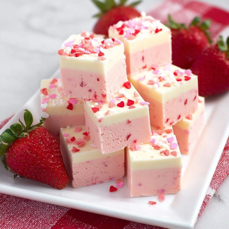 Strawberry White Chocolate Fudge Recipe