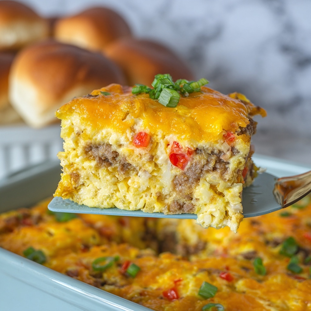 Breakfast Sausage Hash Browns Casserole Recipe - Recipe Image