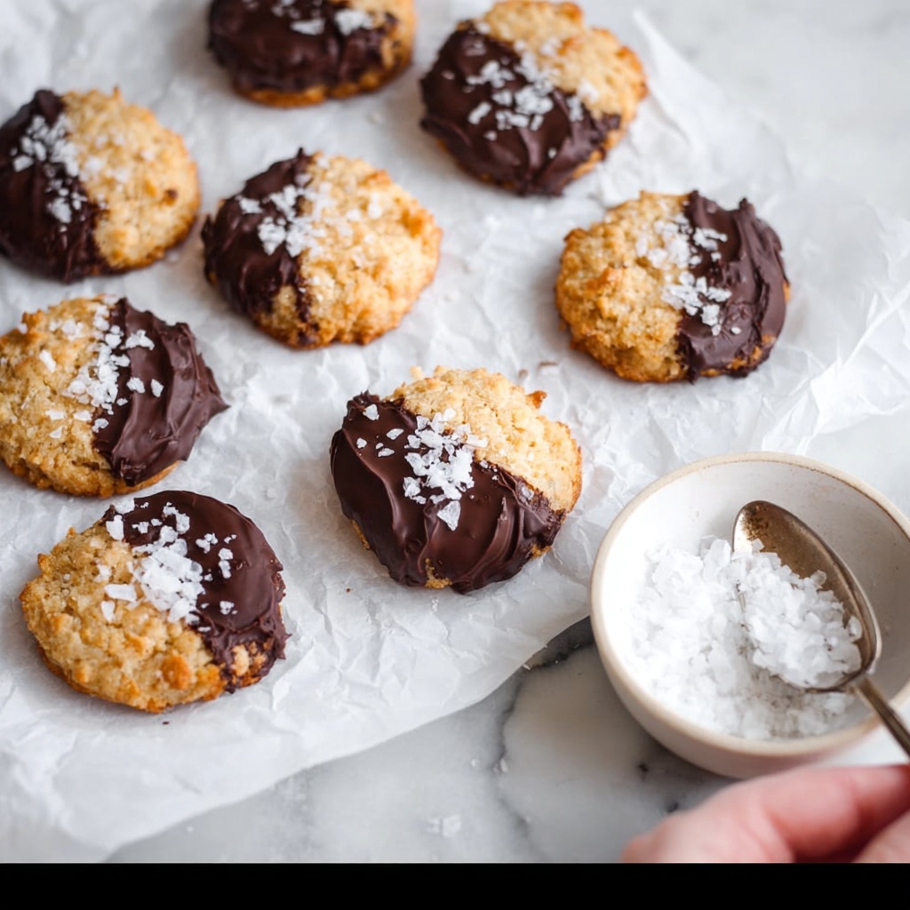 Chocolate Dipped Peanut Butter Cookies Recipe - Recipe Image