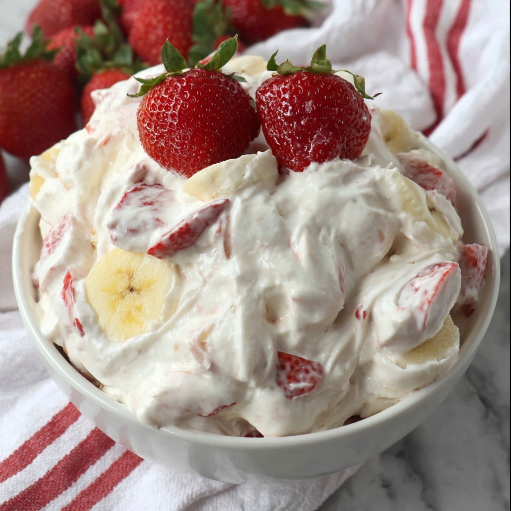 Strawberry Banana Cheesecake Salad Recipe - Recipe Image