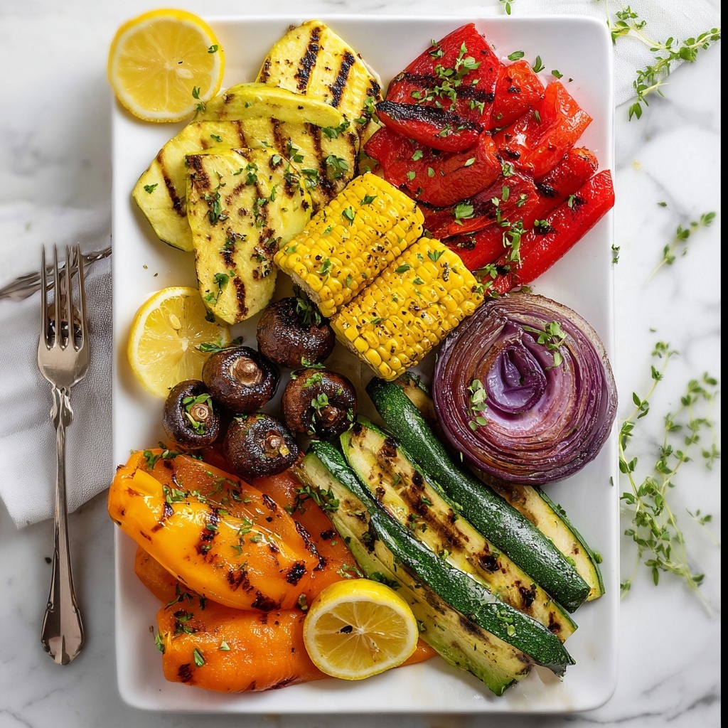 Lemon Herb Grilled Vegetables Recipe - Recipe Image