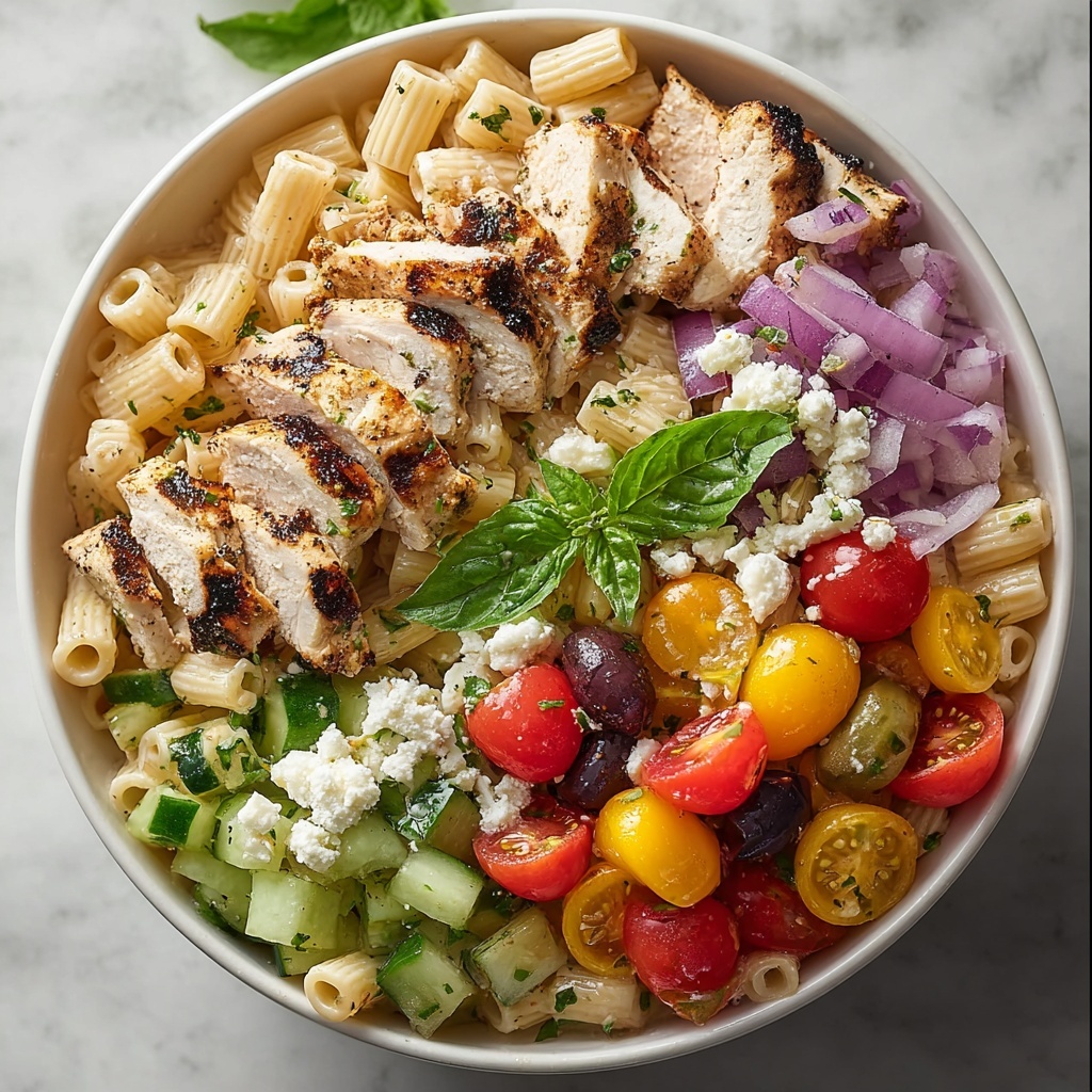 Healthy Chicken Pasta Salad Recipe - Recipe Image
