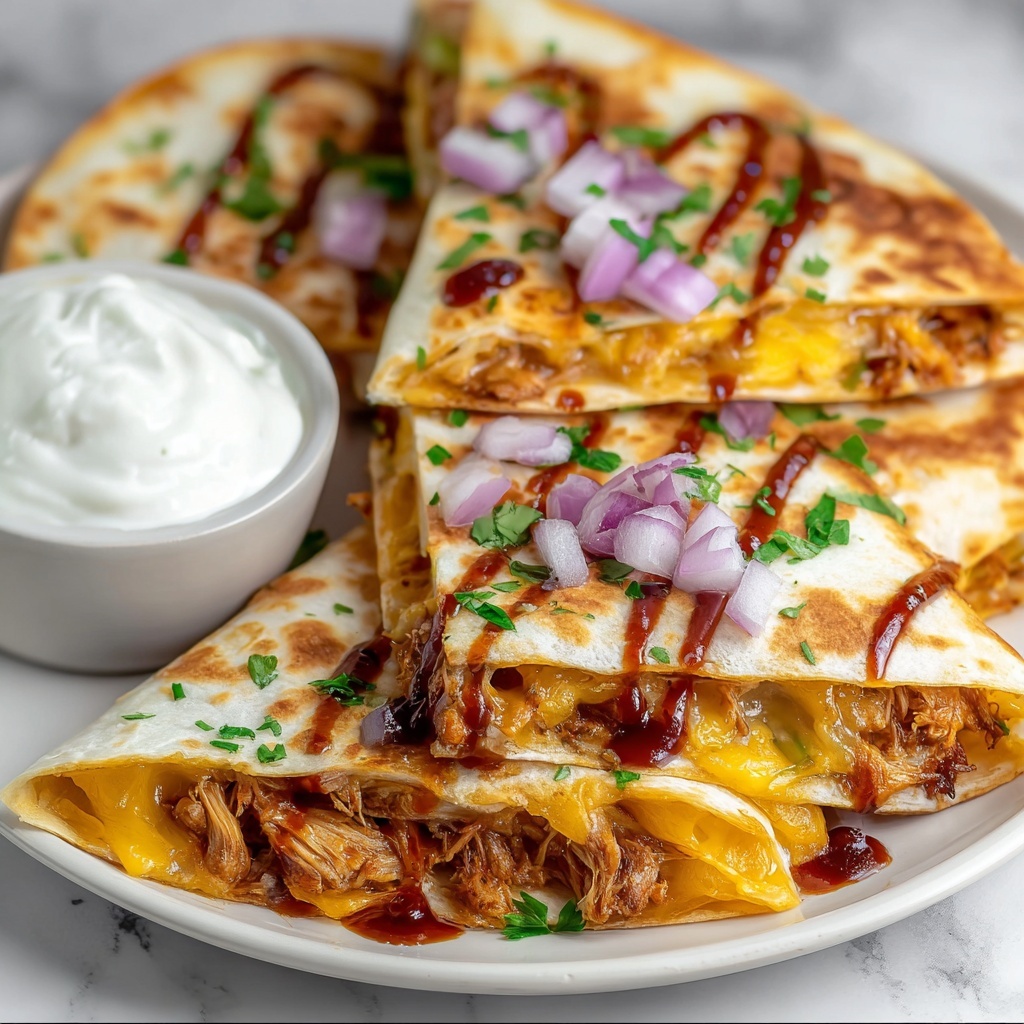 Hot Honey BBQ Chicken Quesadillas Recipe - Recipe Image