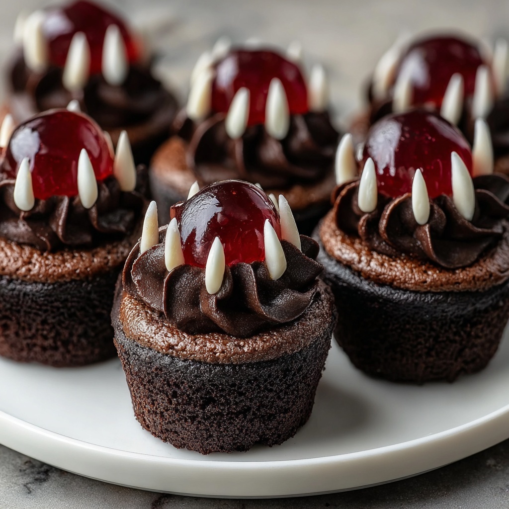 Halloween Vampire Bite Cupcakes Recipe - Recipe Image