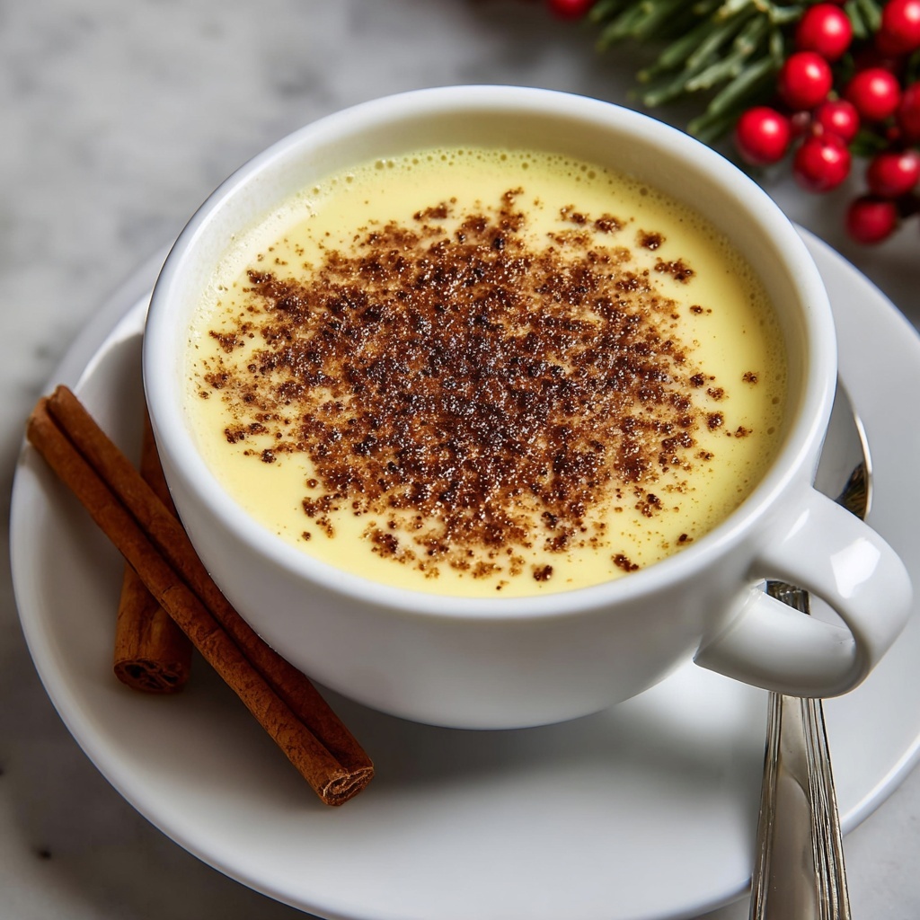 Spicy Creamy Fireball Eggnog with Cinnamon and Nutmeg Recipe - Recipe Image