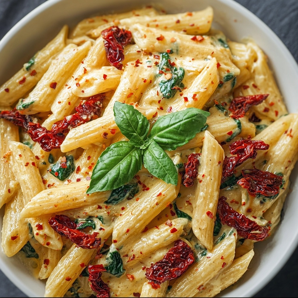 Creamy Sun-Dried Tomato Pasta Recipe - Recipe Image