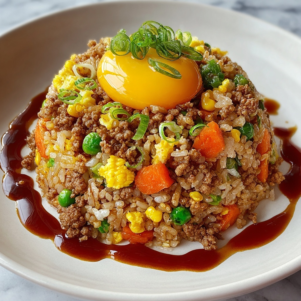 Ground Chicken Fried Rice Recipe - Recipe Image