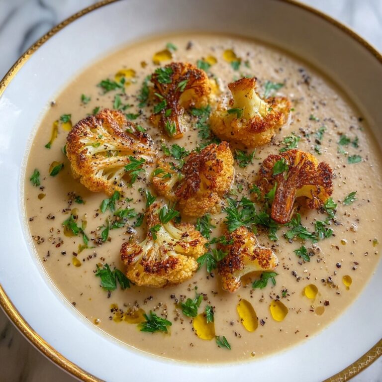 Roasted Cauliflower Soup Recipe