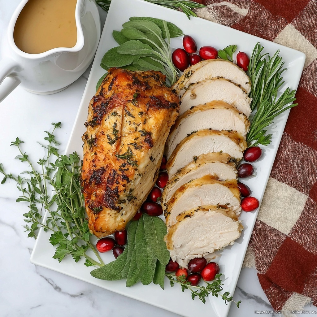 Instant Pot Herb-Seasoned Turkey Breast Recipe - Recipe Image