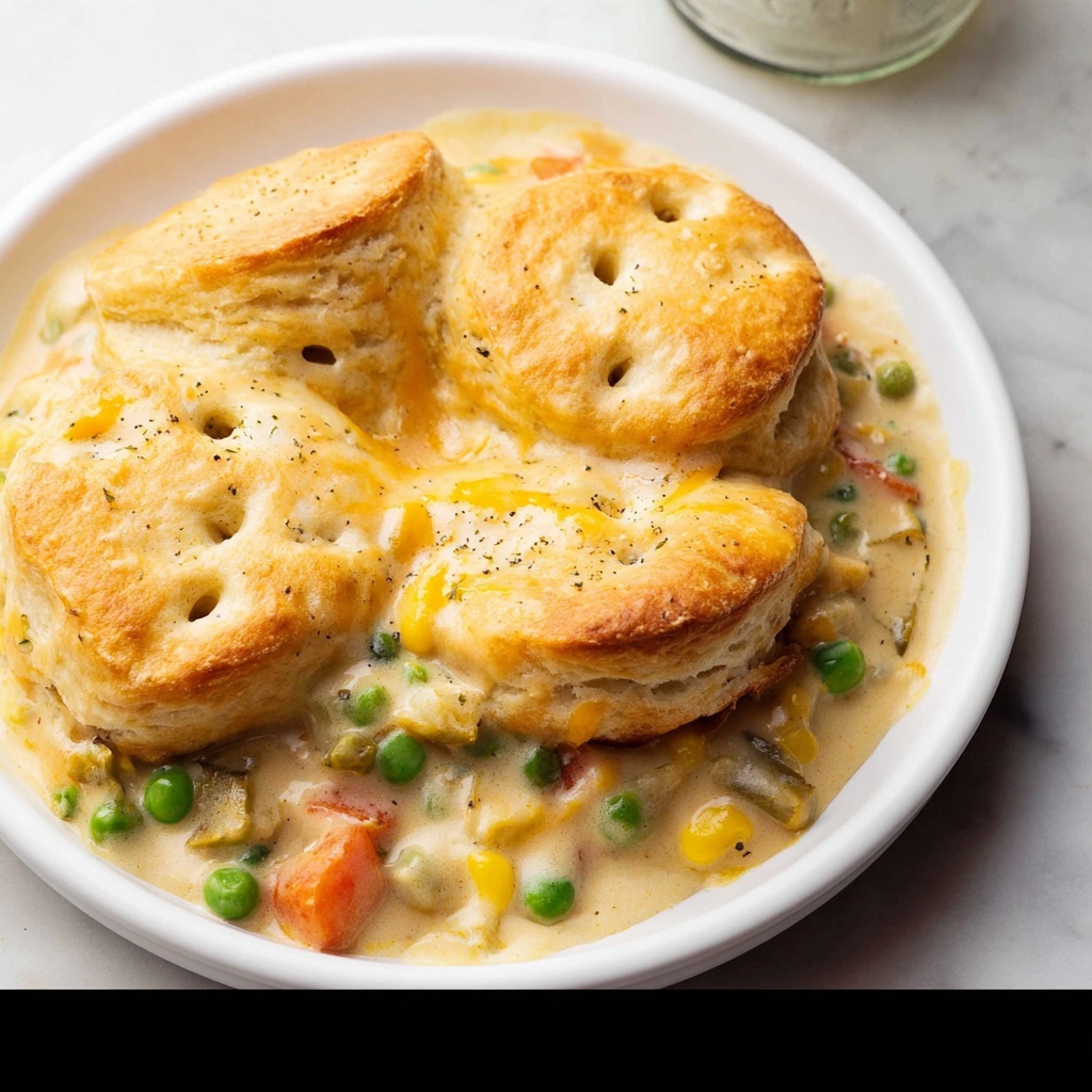 Chicken Pot Pie with Biscuits Recipe - Recipe Image