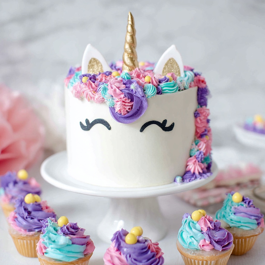 Unicorn Cake Recipe - Recipe Image