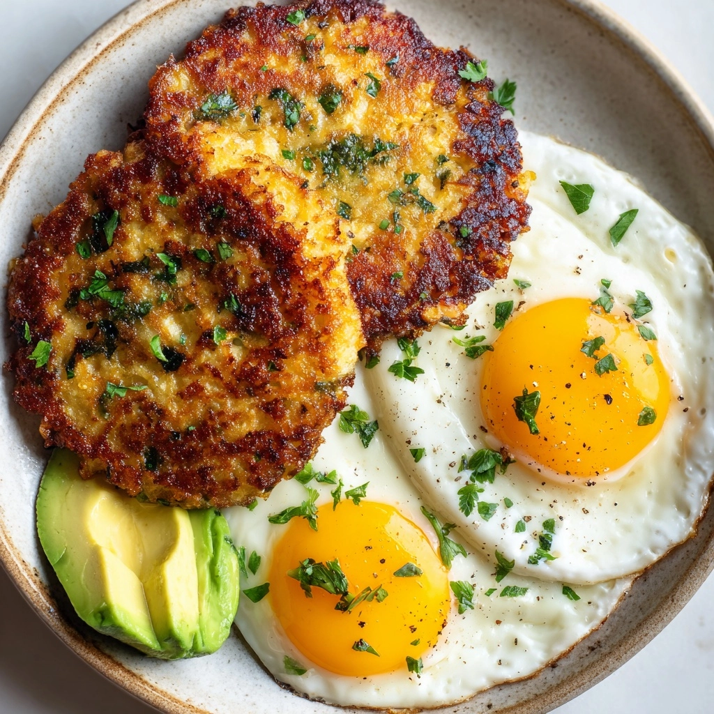 Turkey Breakfast Patties with Avocado and Egg Recipe - Recipe Image