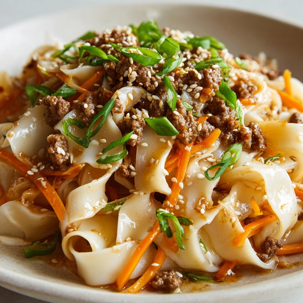 Creamy Ground Beef Noodles Skillet Recipe - Recipe Image