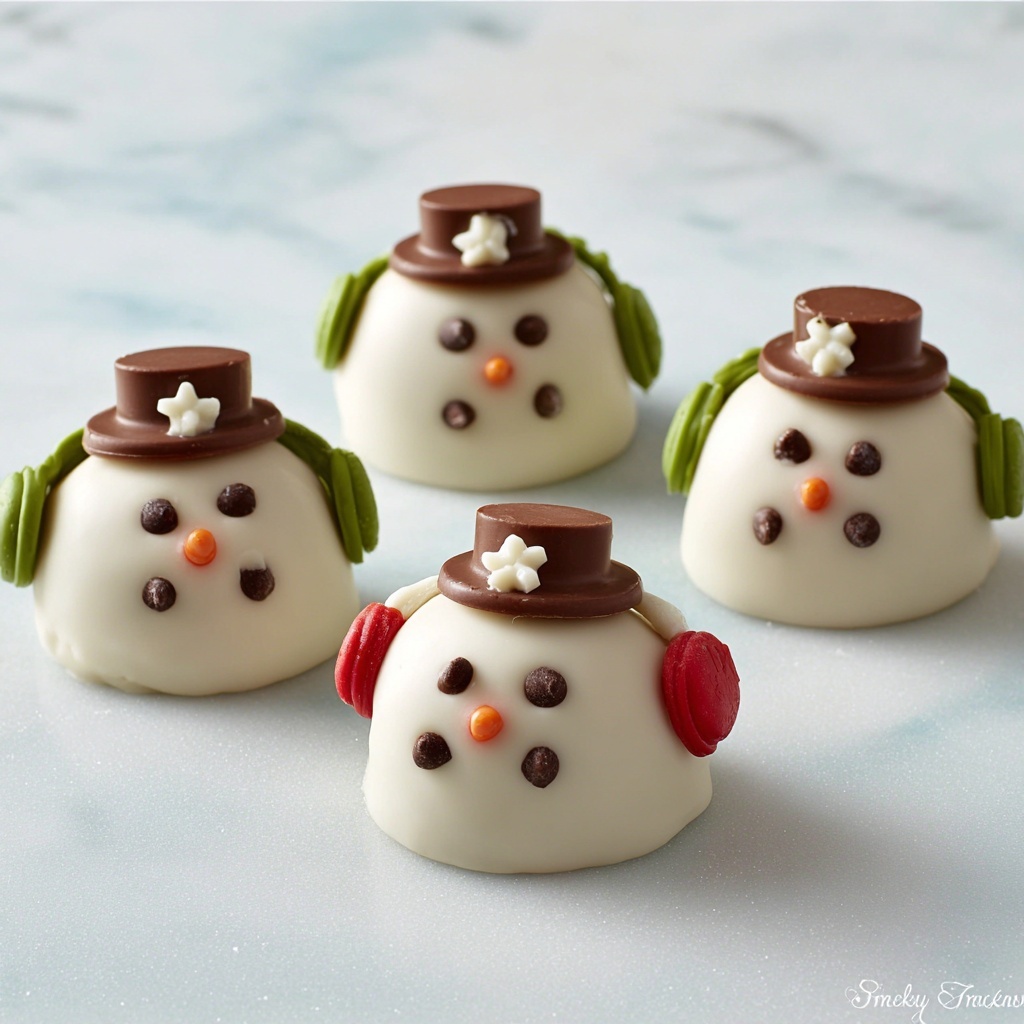 Snowman Oreo Cookie Balls Recipe - Recipe Image