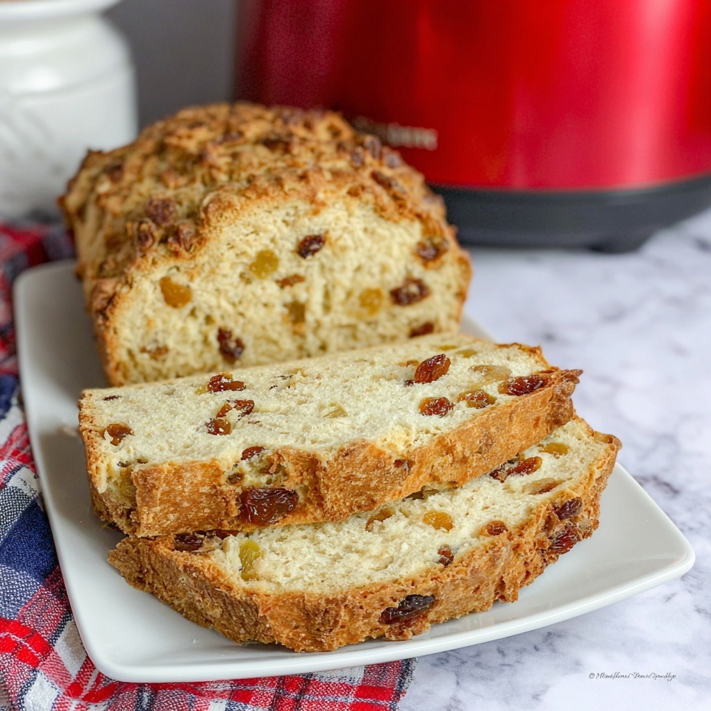 Slow Cooker Cinnamon Raisin Bread Recipe - Recipe Image