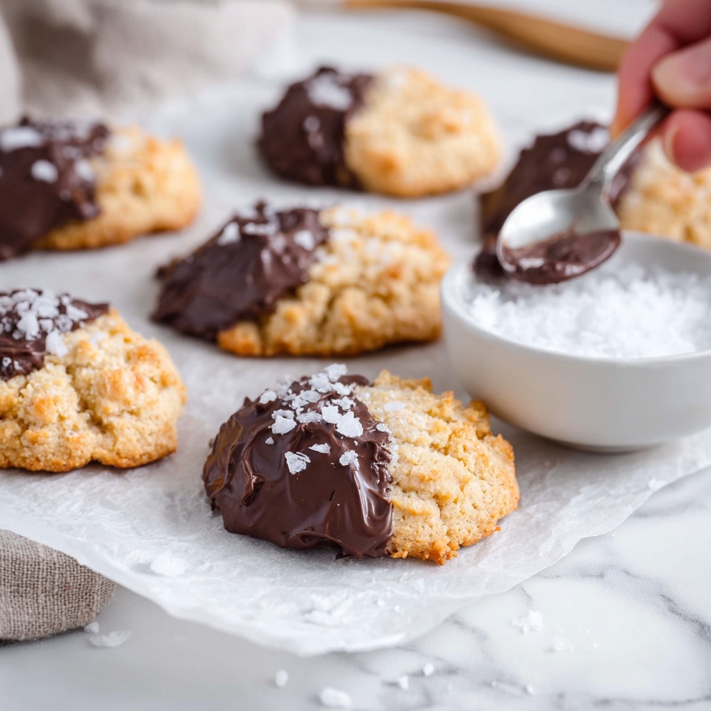 Chocolate Dipped Peanut Butter Cookies Recipe - Recipe Image