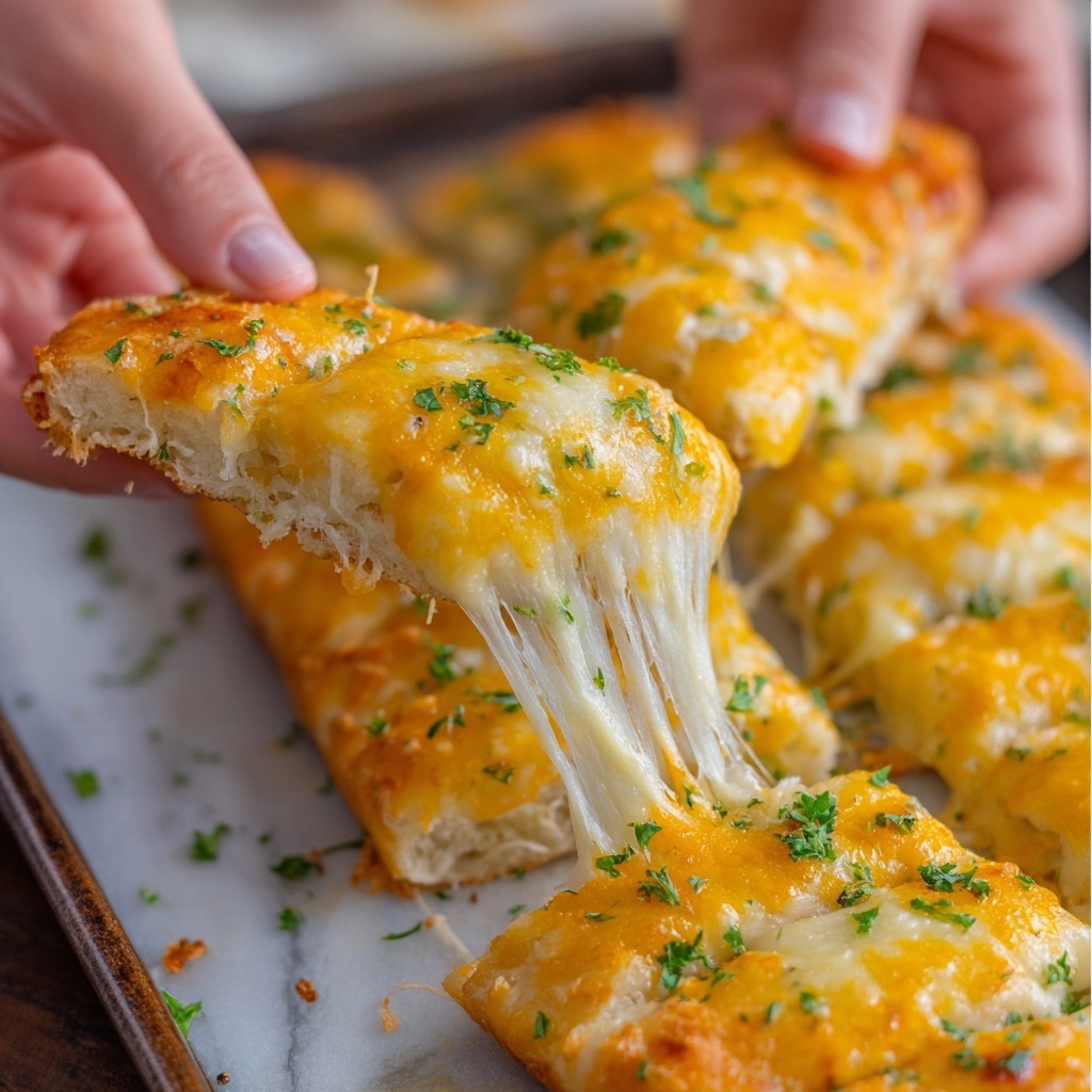 Cheesy Garlic Bread Recipe - Recipe Image