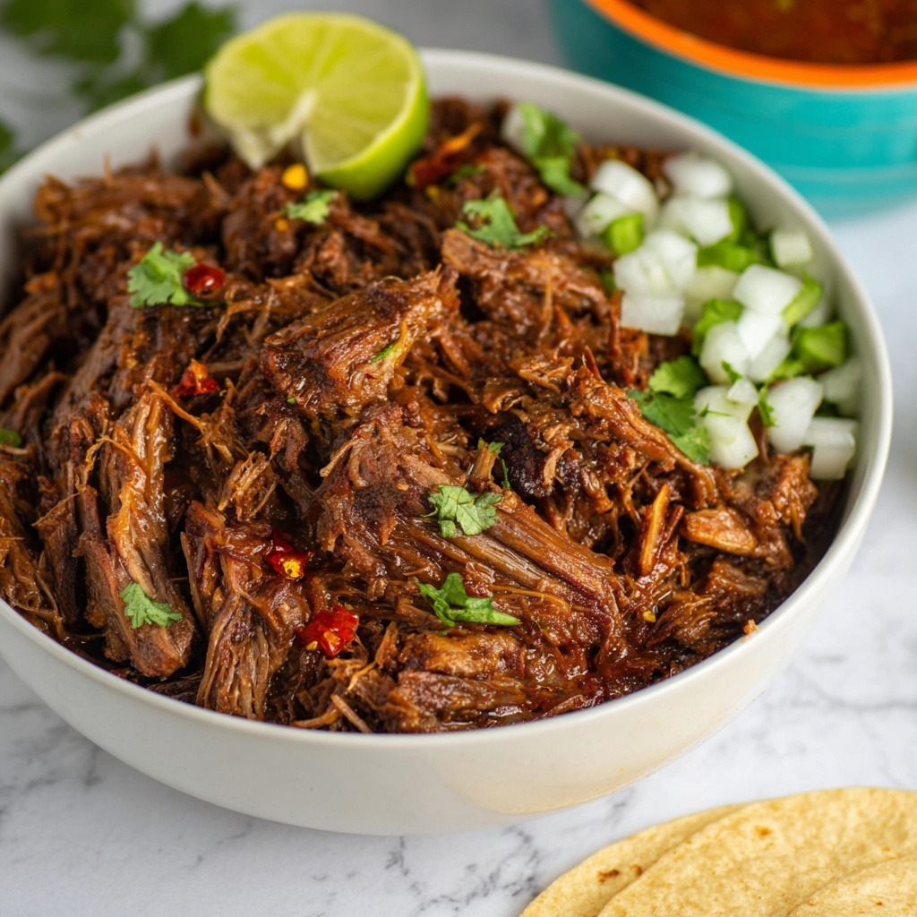 Hearty Beef Birria with Traditional Chilies and Rich Broth Recipe - Recipe Image