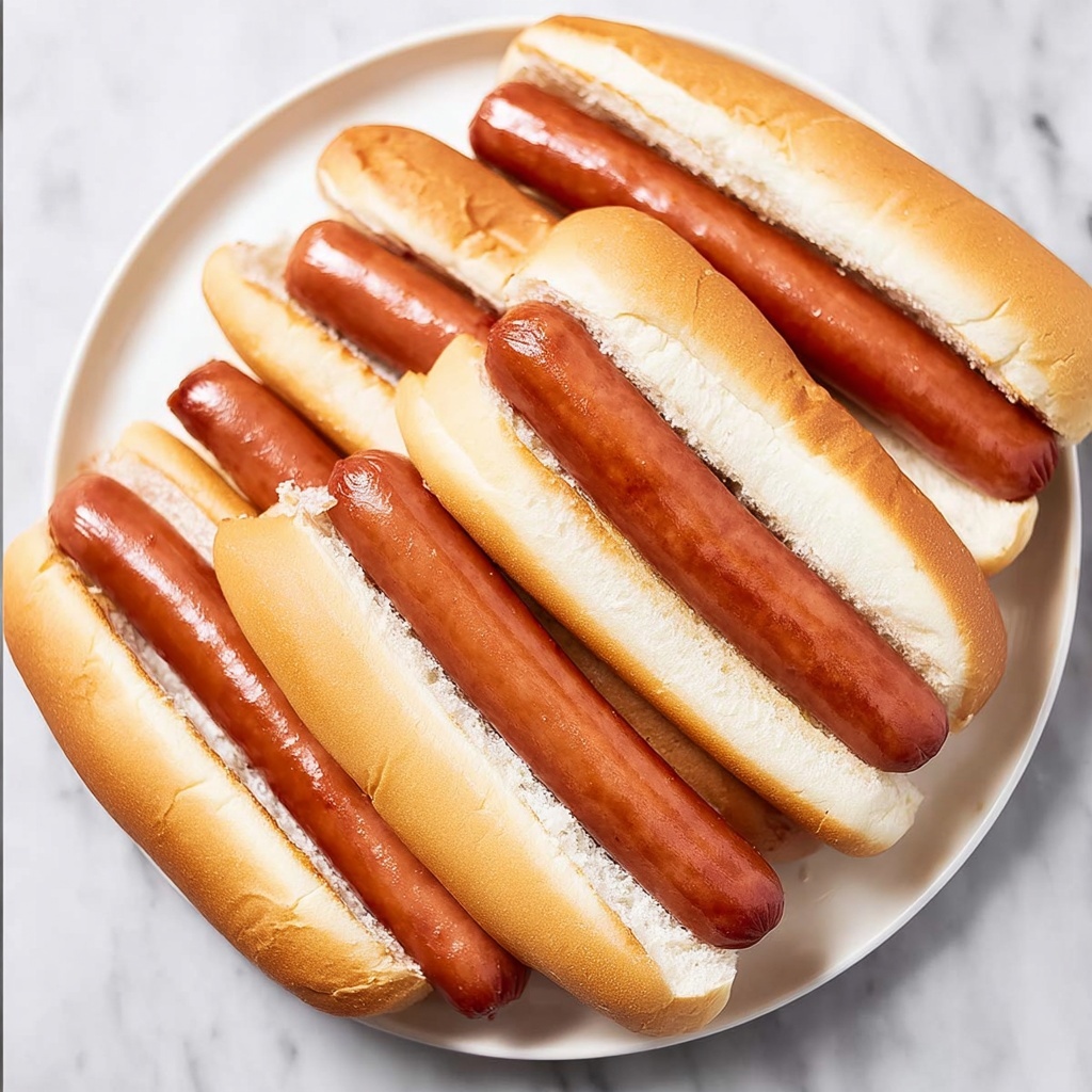 Air Fryer Hot Dogs with Toasted Buns Recipe - Recipe Image