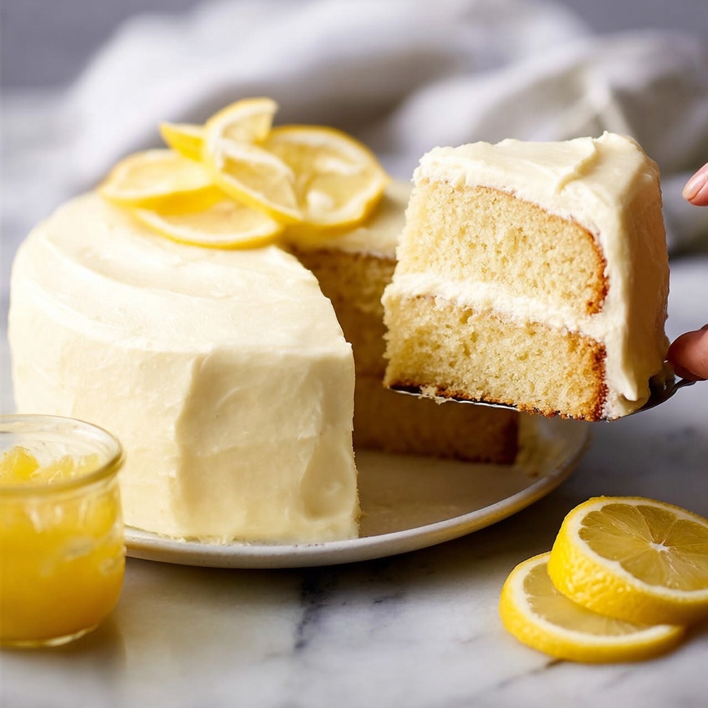 Vanilla Chiffon Cake with Lemon Curd Recipe - Recipe Image
