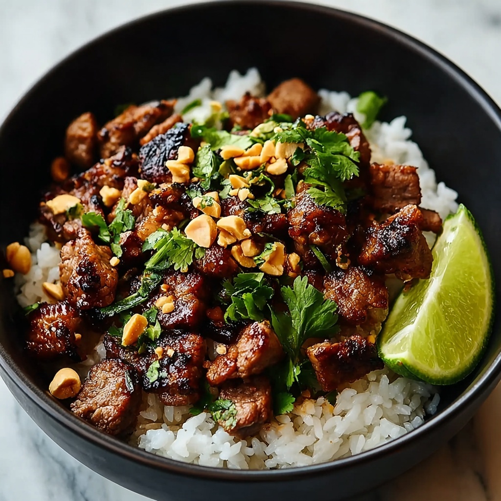 Irresistibly Juicy Ginger Lime Pork with Coconut Rice Delight Recipe - Recipe Image