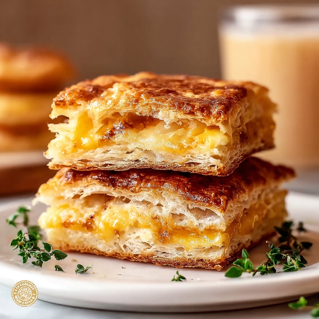 Irresistibly Buttery Breakfast Sausage and Cheddar Biscuits Recipe - Recipe Image