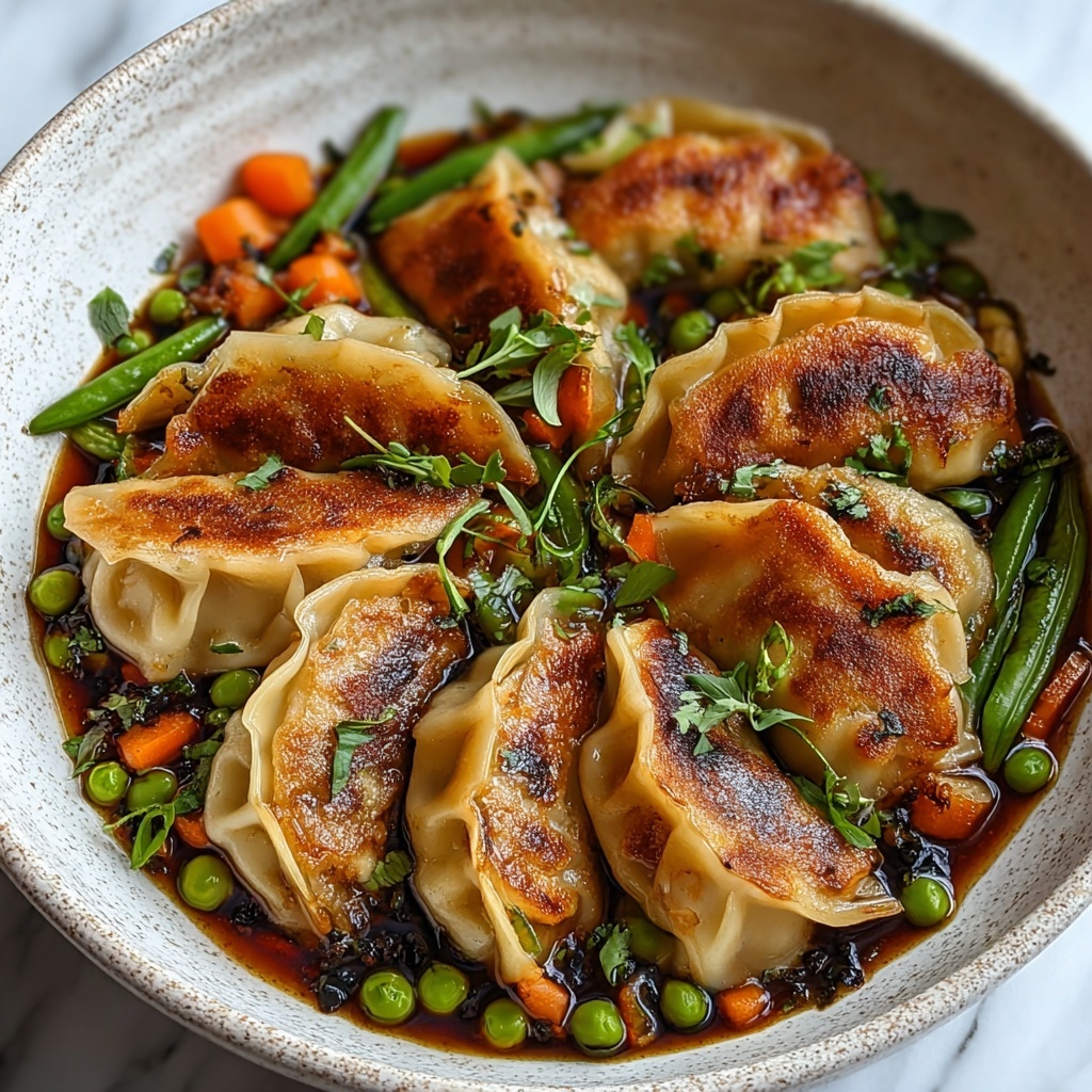 Irresistibly Easy Potsticker Stir Fry: A Quick Weeknight Delight Recipe - Recipe Image