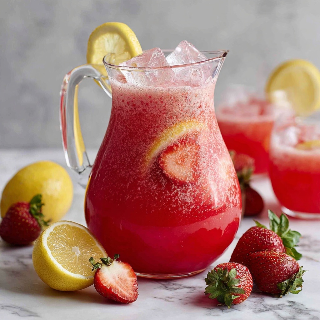 Homemade Strawberry Lemonade Recipe - Recipe Image