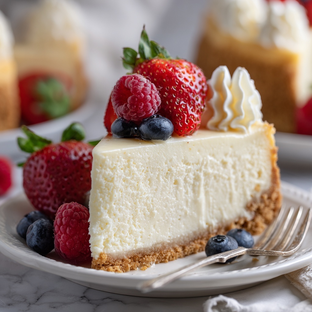 Easy No Bake Cheesecake Recipe - Recipe Image