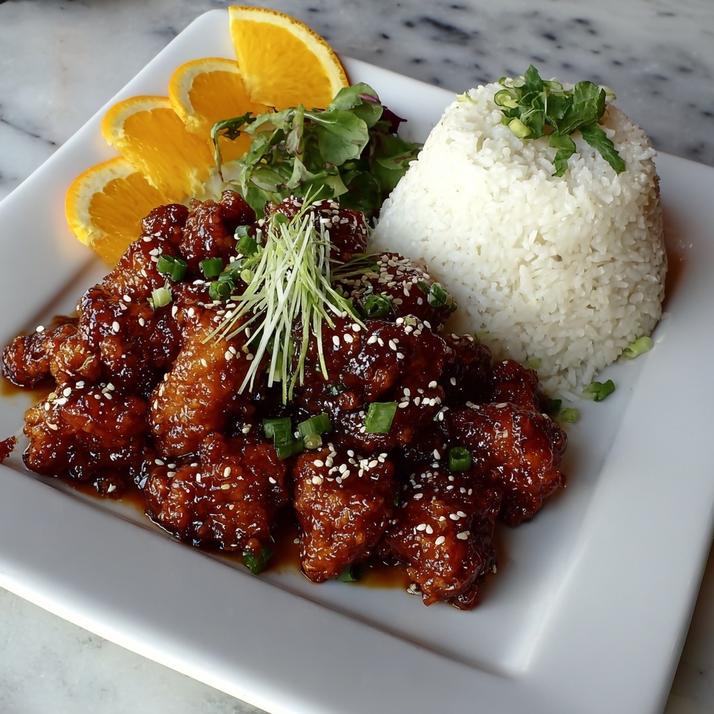 Crispy Sweet Glazed Orange Chicken Recipe - Recipe Image
