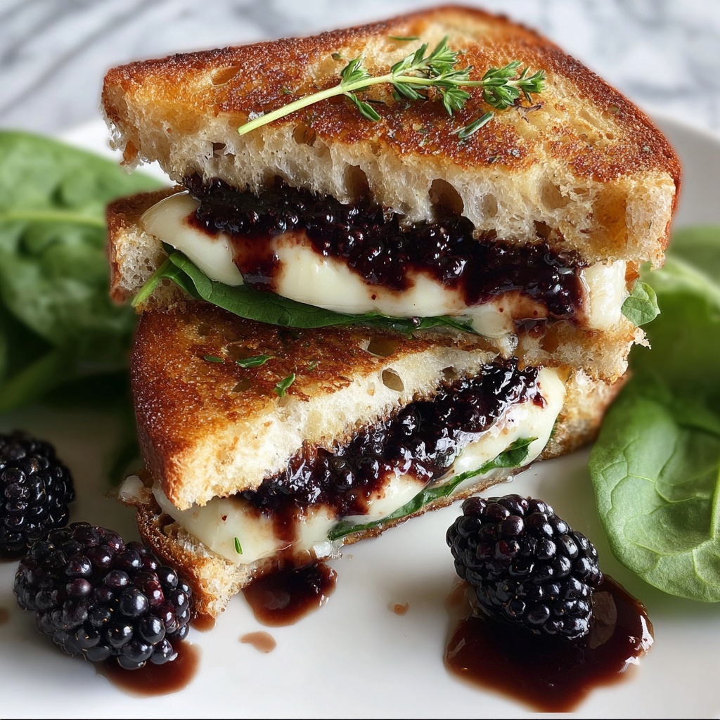 Blackberry Balsamic & Brie Grilled Cheese Recipe - Recipe Image