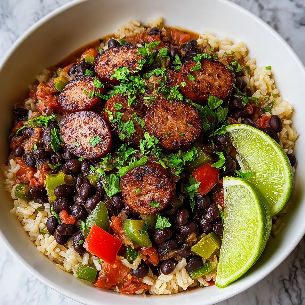 Black Beans and Rice with Sausage Recipe - Recipe Image