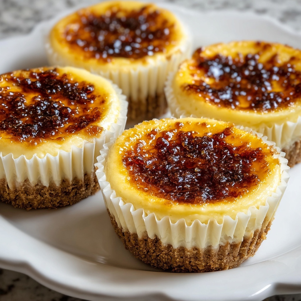 Vanilla Bean Crème Brûlée Cheesecake Cupcakes Recipe - Recipe Image