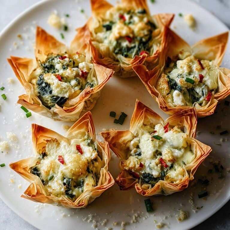 Spinach & Artichoke Wonton Cups Recipe