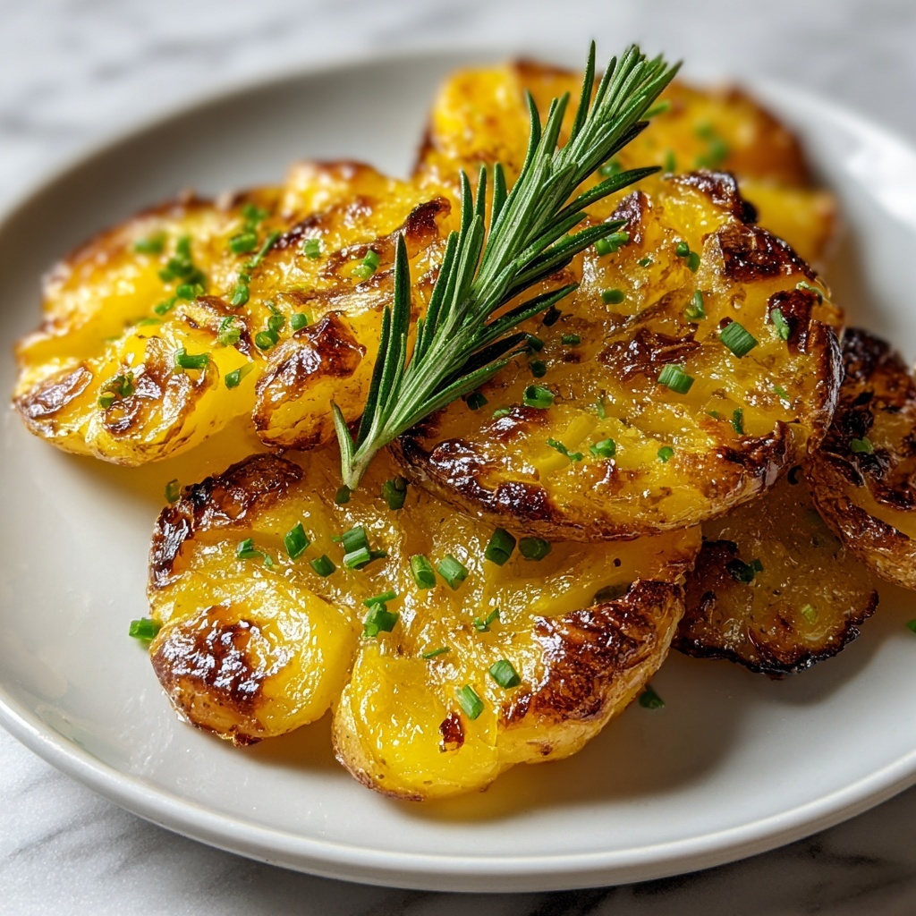 Honey Butter Smashed Potatoes Recipe - Recipe Image