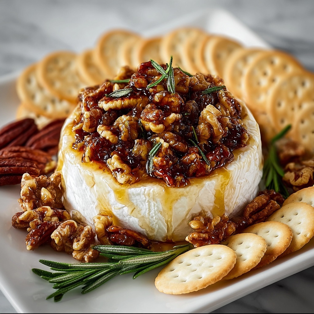Baked Brie with Fig Jam, Pecans, and Puff Pastry Recipe - Recipe Image