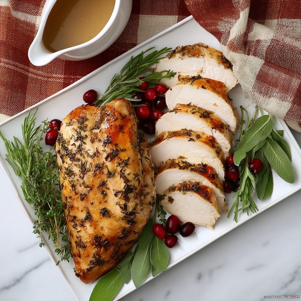 Instant Pot Herb-Seasoned Turkey Breast Recipe - Recipe Image