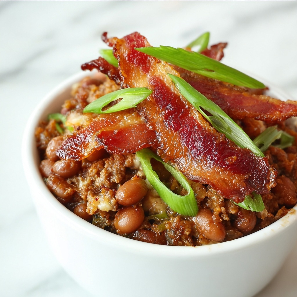 Root Beer Baked Beans with Bacon Recipe - Recipe Image