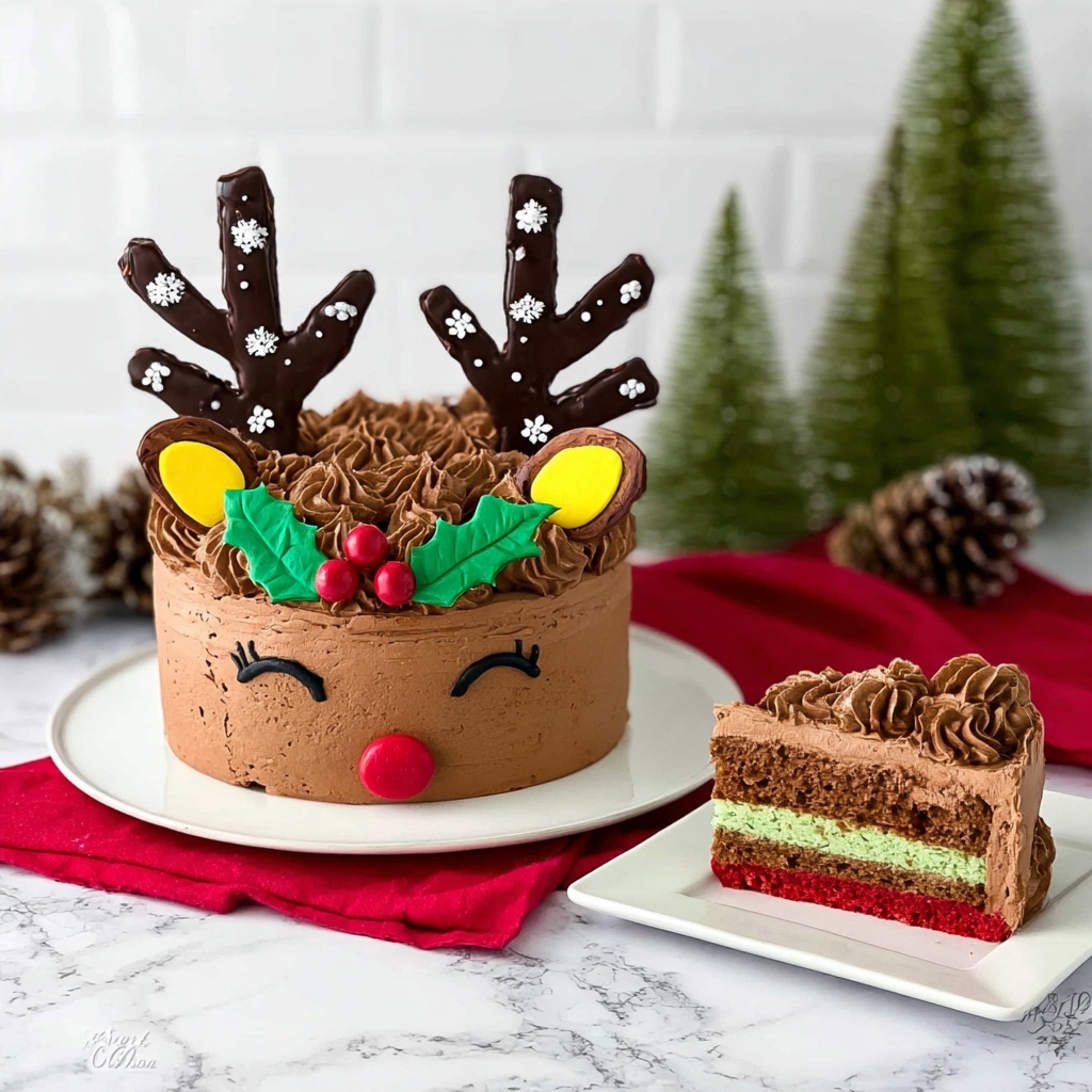 Reindeer Cake Recipe - Recipe Image