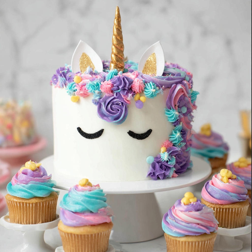 Unicorn Cake Recipe - Recipe Image