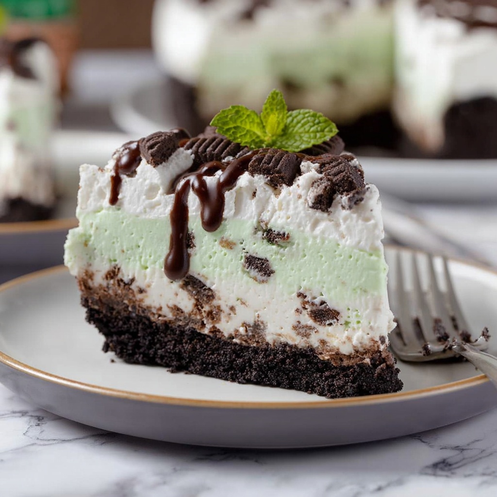 Mint Chocolate Chip Ice Cream Pie Recipe - Recipe Image