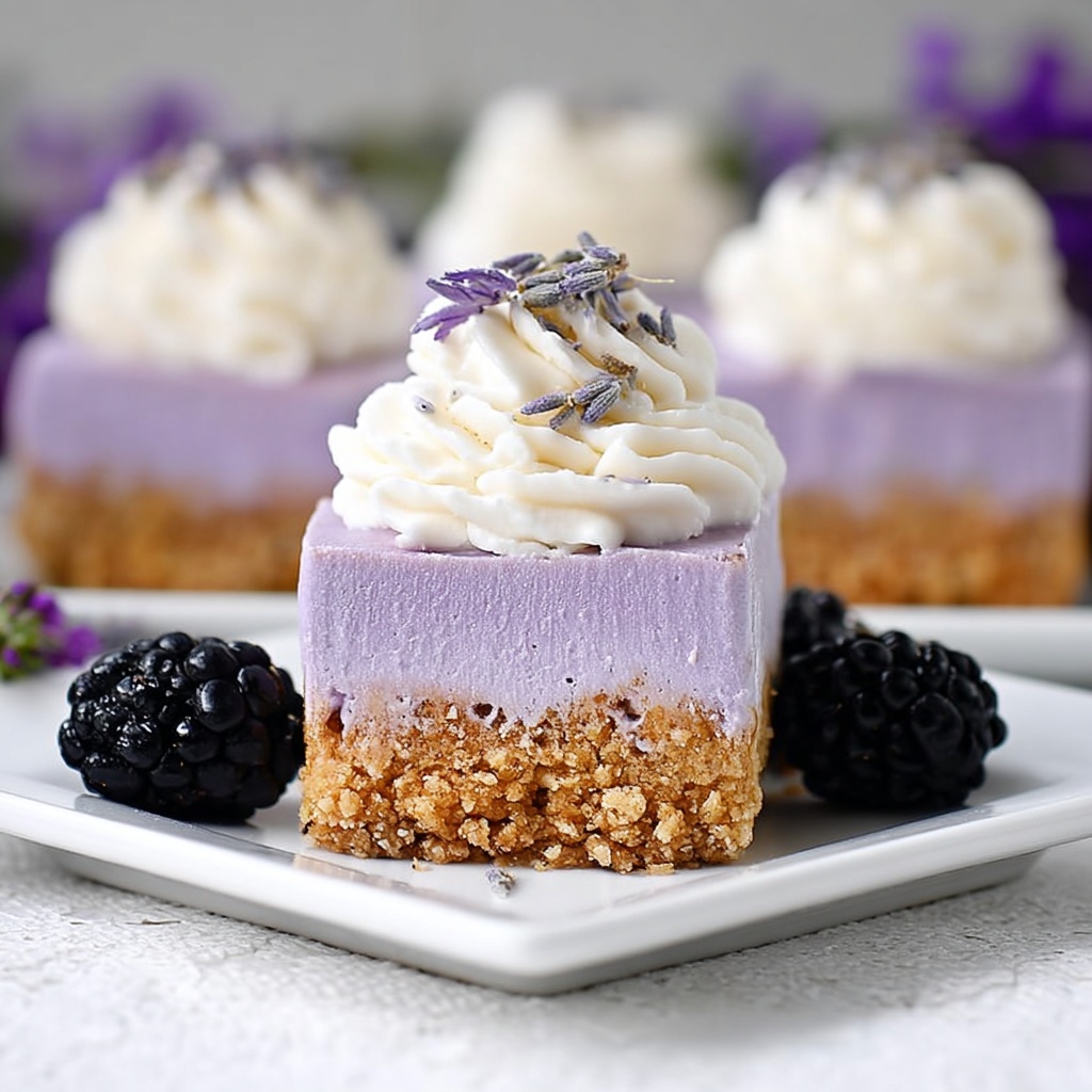 Blackberry Lavender Cheesecake Bites Recipe - Recipe Image