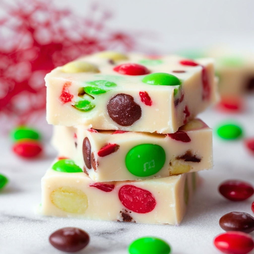 White Chocolate Christmas Fudge Recipe - Recipe Image