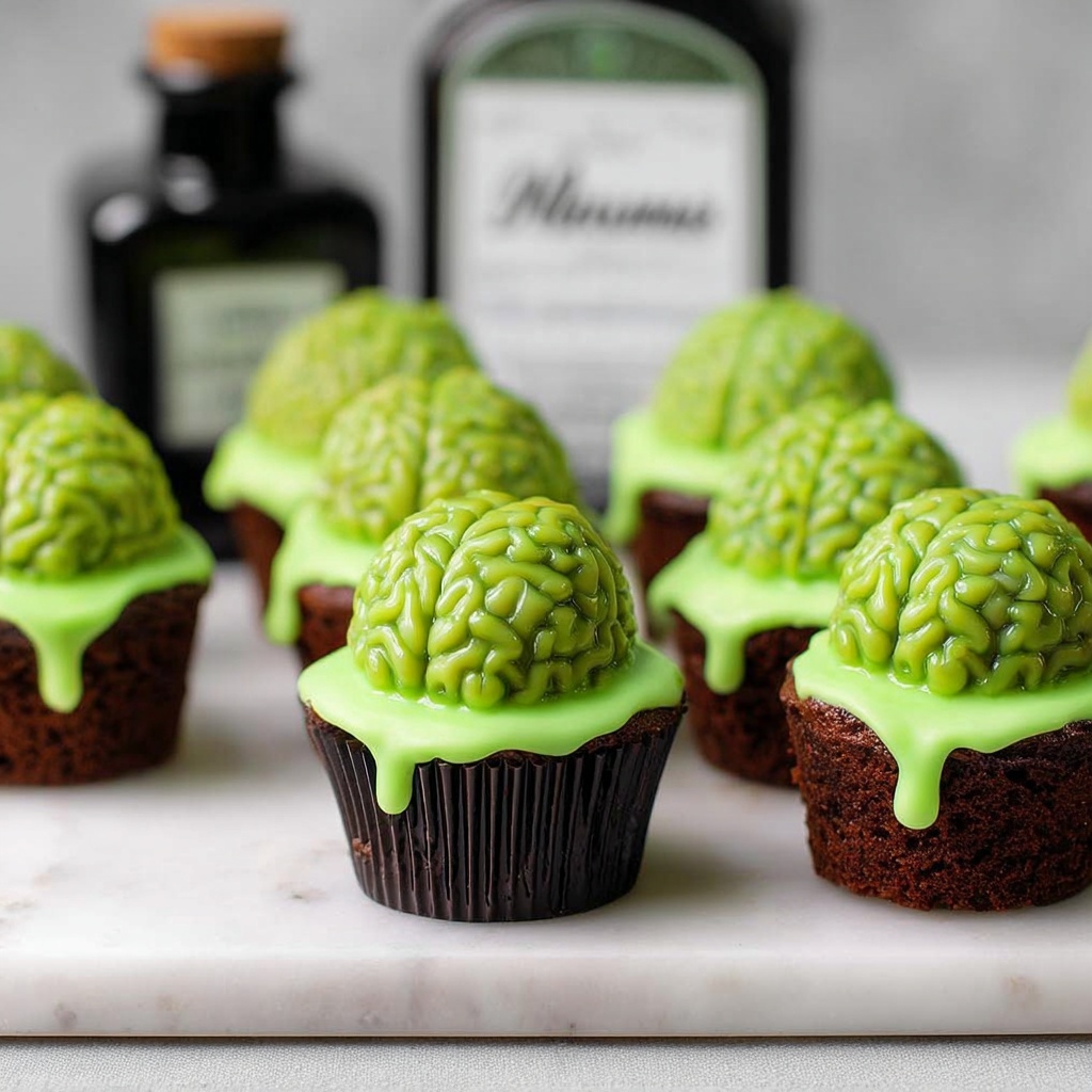 Zombie Brain Brownies Recipe - Recipe Image