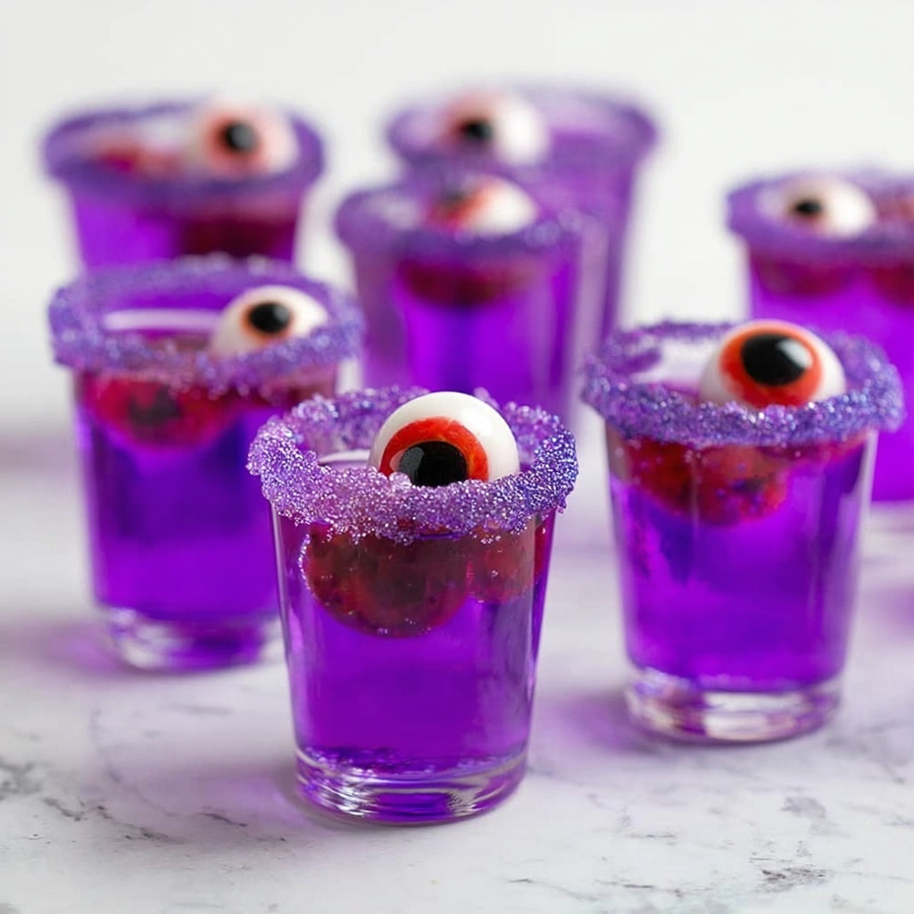 Creepy Monster Jello Shots Recipe - Recipe Image