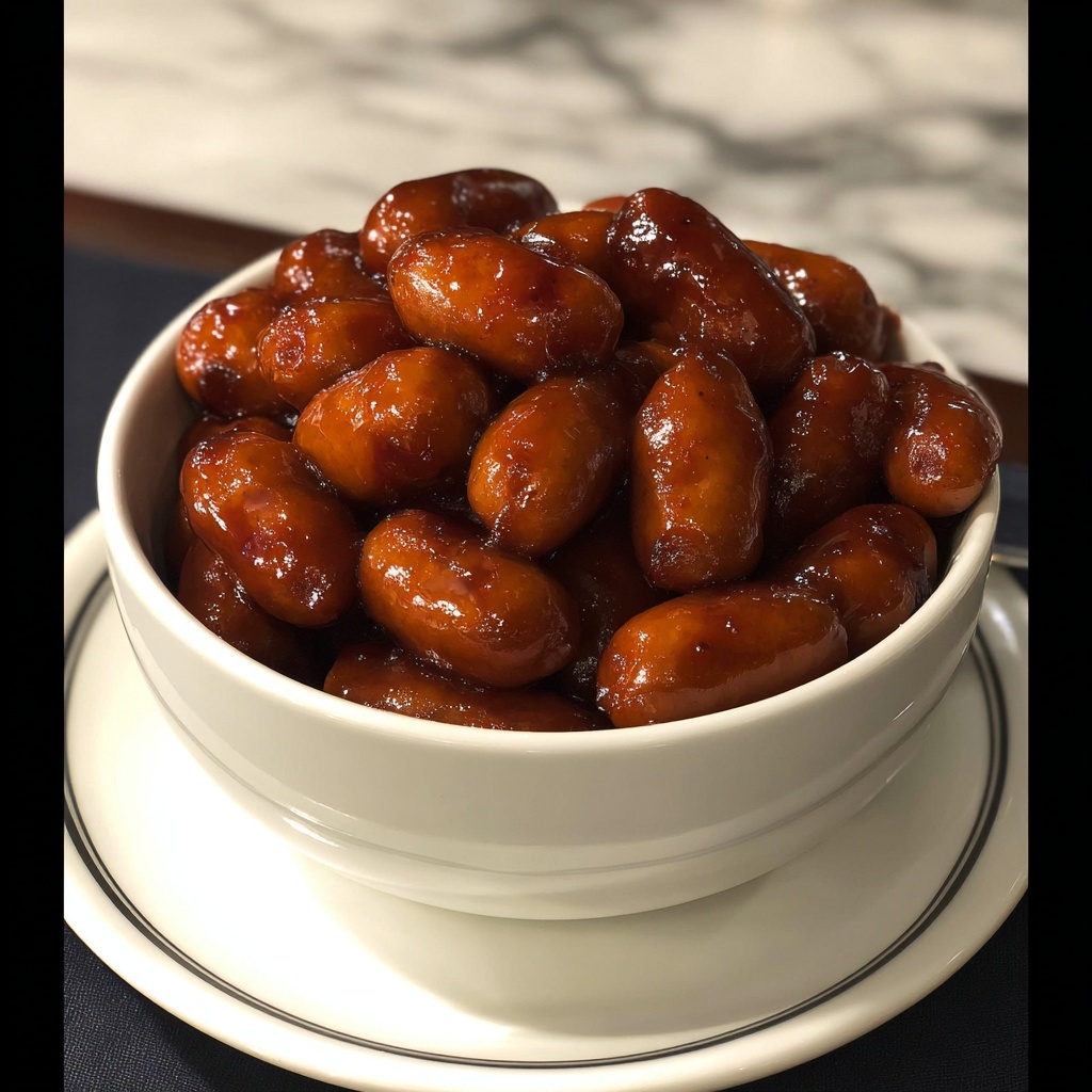 Crockpot Little Smokies with BBQ Sauce and Grape Jelly Recipe - Recipe Image