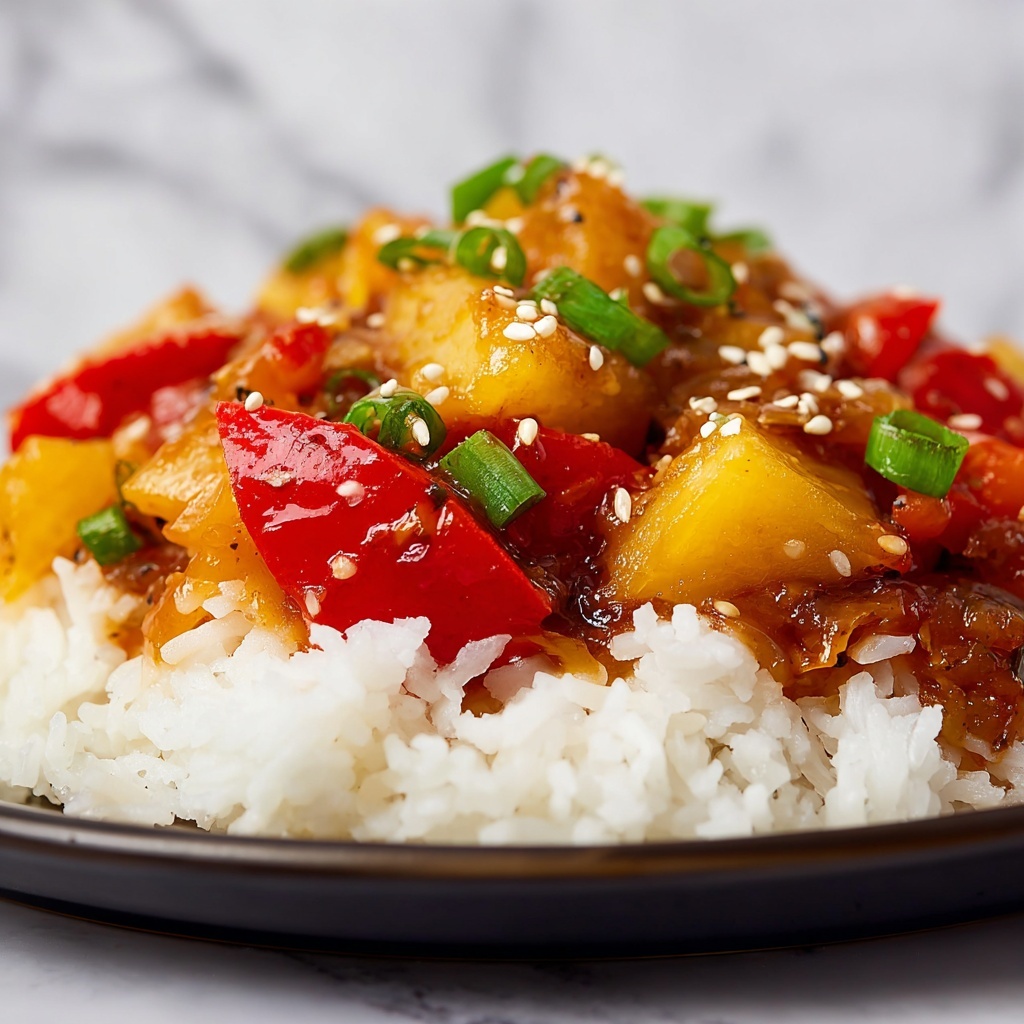 Pineapple Chicken Stir-Fry with Sweet Chili and Sesame Seeds Recipe - Recipe Image