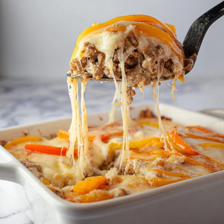 Philly Cheesesteak Casserole Recipe