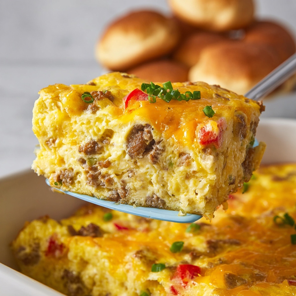 Breakfast Sausage Hash Browns Casserole Recipe - Recipe Image